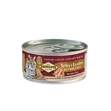 Carnilove Canned Food Grain-Free Turkey & Reindeer 100g Carnilove Canned Food Grain-Free Turkey & Reindeer 100g